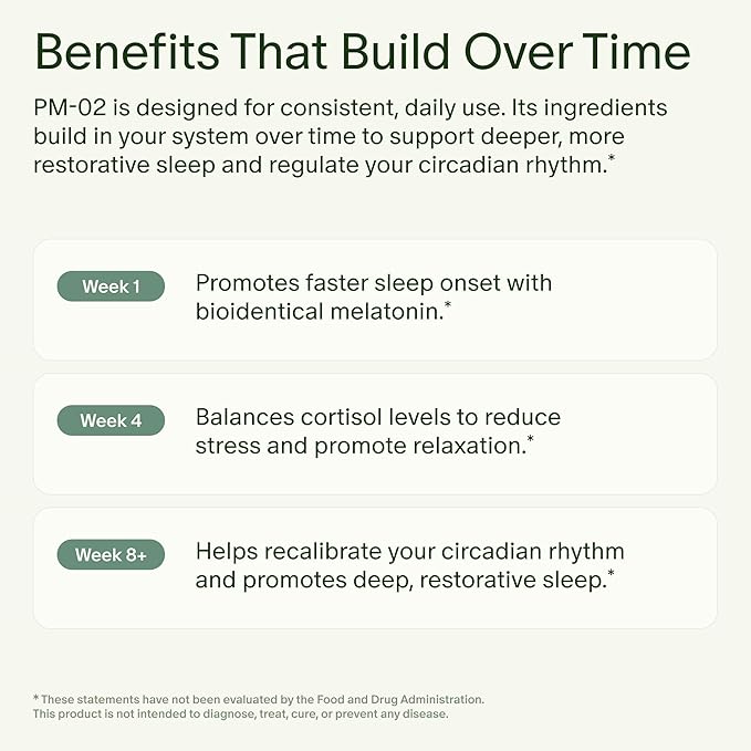 Seed PM-02 Sleep + Restore - Sleep Aid for Women &amp Men - Non-Habit Forming Bioidentical Melatonin &amp Ashwagandha - Vegan &amp Shelf-Stable - 30 Capsules (30-Day Supply)