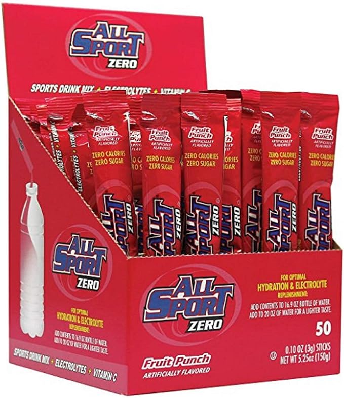 All Sport Zero Powder Sticks Variety Pack 500 Case (10 Boxes of 50)