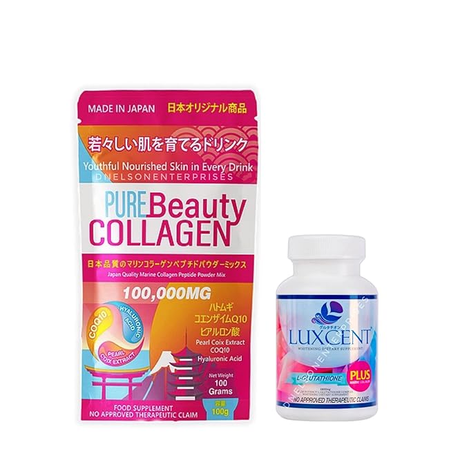 &amp Luxcent Glutathione Caps Duo Japan Made &amp Formulated - 1 Month Supply