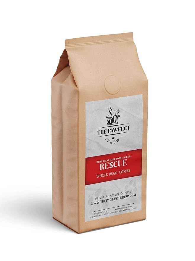 Dog Lover’s Coffee – Rescue Blend Medium Roast Drip by The Pawfect Brew 2LB Bag | Specialty Grade Freshly Roasted to Order | 25% Profits Donated to Animal Rescue