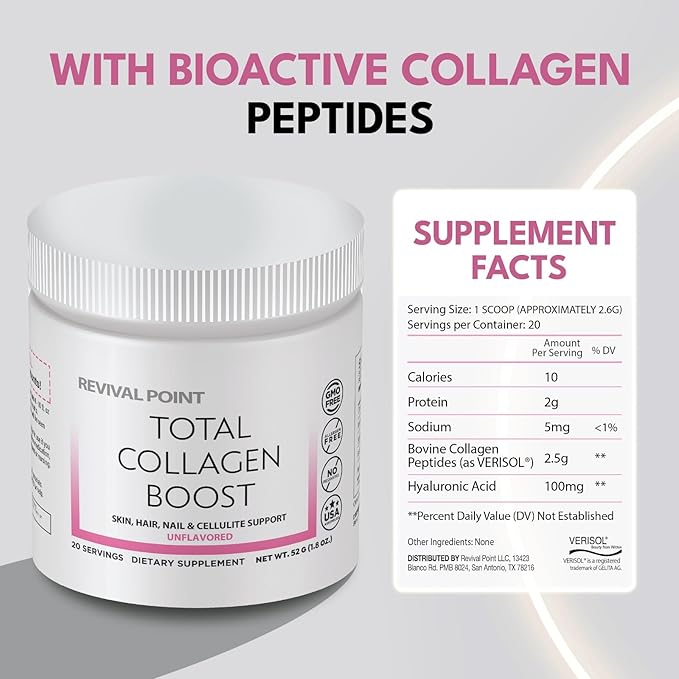 Total Collagen Boost with Verisol® Bioactive Collagen Peptides Powder