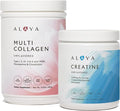 Alaya Multi Collagen Powder (40 Servings) &amp Micronized Creatine Monohydrate (5 g) Bundle – Unflavored Non-GMO Supplements for Muscle Energy Skin Hair &amp Joint Support