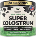 Immerge Health Super Colostrum Powder (60 Servings) – Premium Bovine Colostrum Supplement for Gut Health Bloating &amp Immune Support – High IgG 100% Grass Fed First Milking Unflavored Made in US