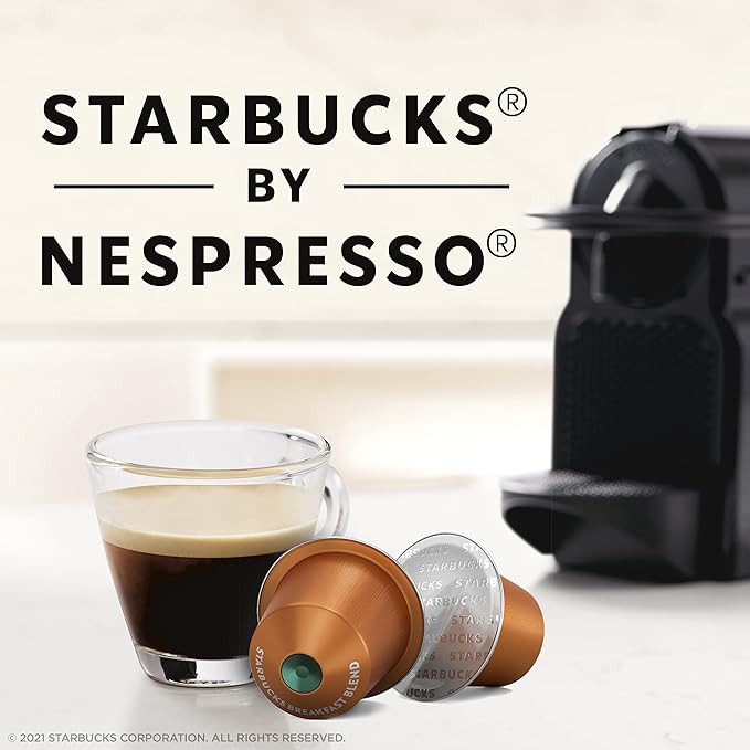 Starbucks by Nespresso Original Line Medium Roast Breakfast Blend Coffee 50-count Espresso Pods