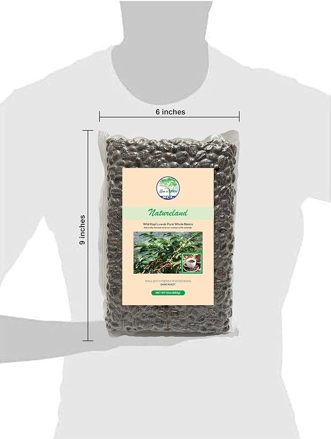 Gate to Nature Wild Civet Arabica Beans Dark Roast 10oz Freshly Made Gourmet Kopi Luwak Coffee Gifts (Gold Label) Luxury Kopi Luwak Coffee Beans Sourced from the best regions of Vietnam Ethically pr
