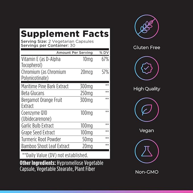 Livingood Daily Cholesterol Support Supplement with Garlic CoQ10 Vitamin E Bergamot Plant Sterols for Body and Heart Health Support Supports LDL and Triglycerides Gluten Free Vegan 60 Capsules