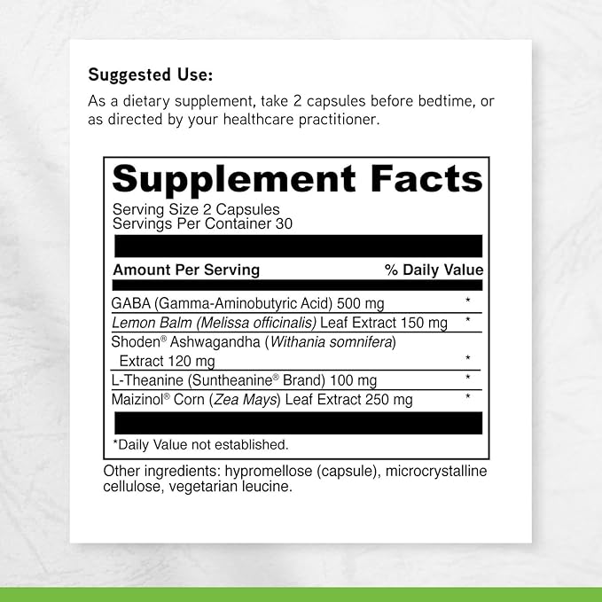 DAVINCI LABS Sleep Benefits - Melatonin-Free Sleep Support Supplement - Contains Maizinol Shoden Ashwagandha Suntheanine L-Theanine &amp More - Also Offers Stress Support - 60 Capsules.
