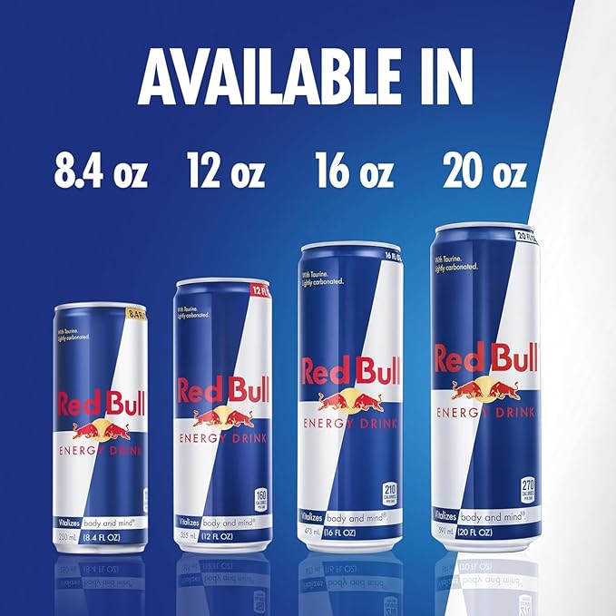 Red Bull Energy Drink 80mg Caffeine | Taurine &amp B Vitamins | 8.4 Fl Oz | Pack of 12 Cans
