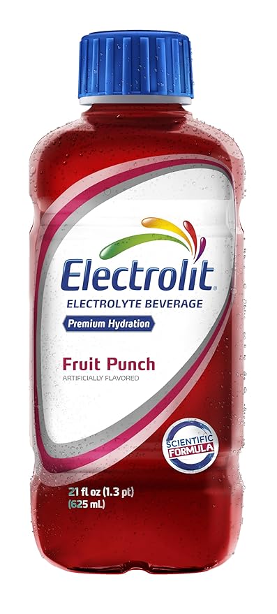 Electrolit Electrolyte Beverage Fruit Punch 21 Fl Oz bottle (Pack of 12)