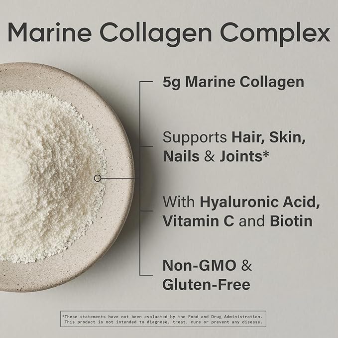 Sports Research Collagen Beauty Complex with Hyaluronic Acid Vitamin C + Biotin | Pescatarian Keto Certified &amp Non-GMO Verified - Unflavored (30 Servings)