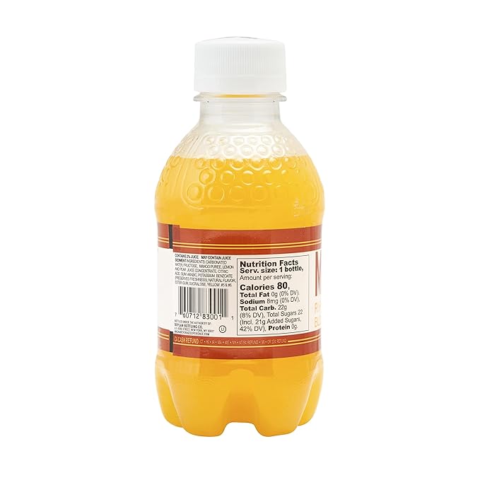 Boylan Bottling MASH Great Tasting Blood Orange Ripe Mango – Lightly Carbonated Fruit Drink - Low Calorie &amp No Sugar - Made With All Natural Pure Cane Sugar- 12 Count