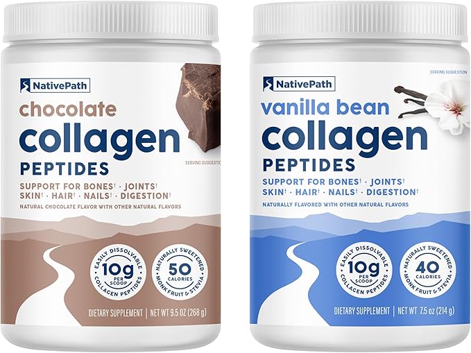 NativePath Vanilla Bean and Chocolate Collagen Peptides Bundle