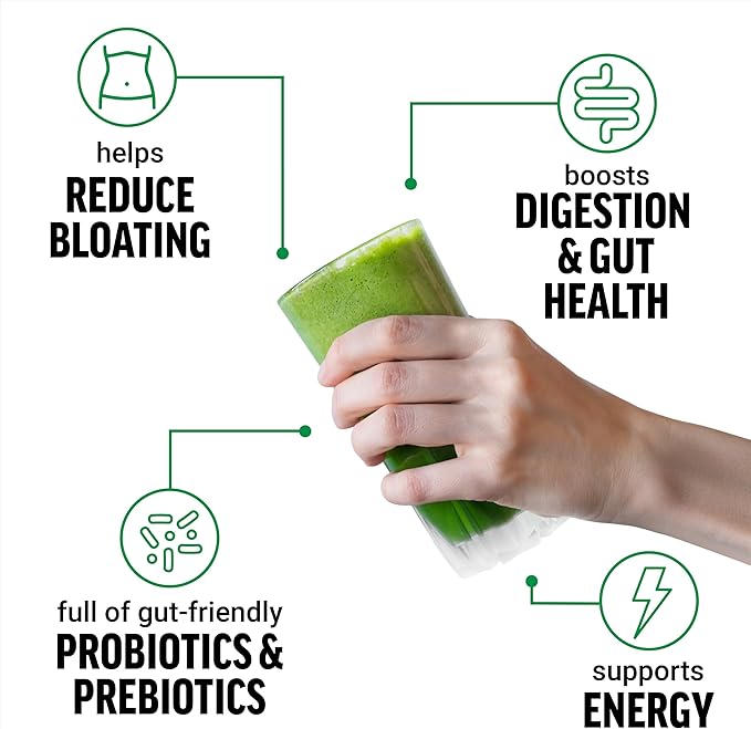 Force Factor Smarter Greens Daily Wellness Powder 3-Pack to Support Energy Immunity &amp Digestion Greens Powder Superfood Powder with Vitamins Minerals &amp Probiotics Unflavored 90 Servings