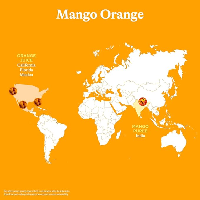 Spindrift Mango Orange Sparkling Water