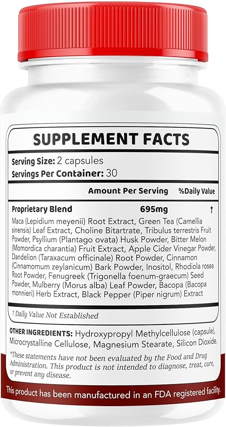 Glyco IQ Capsules - Official Glyco IQ Blood Support GlycoIQ Supplement Advanced Formula - Maximum Strength All Natural Ingredients Multivitamin for Overall Health &amp Wellness 60 Capsules for 1 M