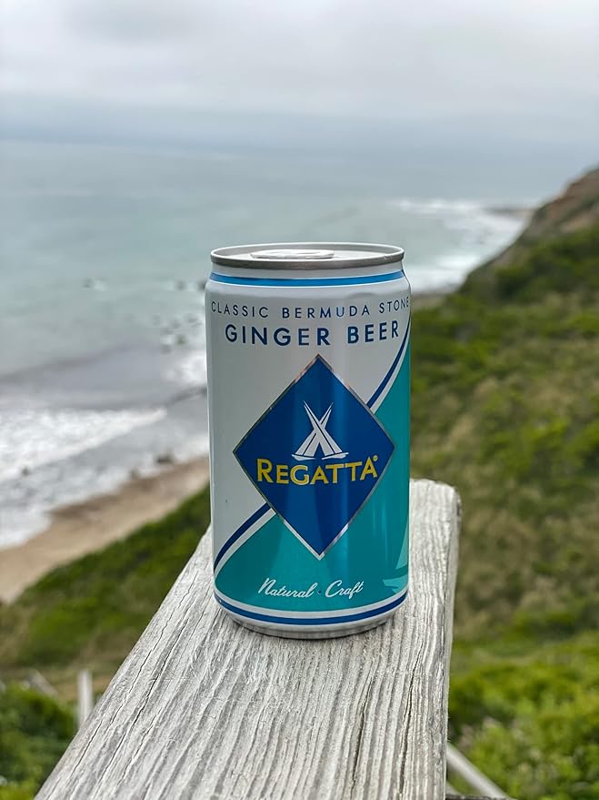Ginger Beer Regatta Craft Mixers Premium Ginger Beer All-Natural Ingredients Non-GMO 7.5oz Case of 24 Sleek Cans