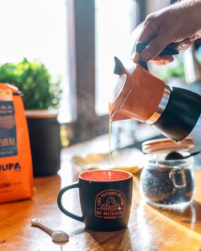 HUUPA Classic Wood-Fired Roasted Coffee Organic Arabica Coffee from Chiapas Medium Roast Ground Classic 16 oz