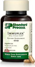 Standard Process Inc. Immuplex - Daily Immune Support Supplement with Folate Iron Vitamin C &amp Vitamin A - Mineral Supplement with Antioxidant Ingredients - 90 Capsules
