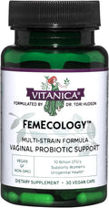 Vitanica FemEcology Vaginal and Intestinal Probiotic Support Vegetarian 30 Capsules