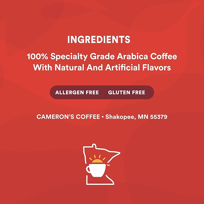 Cameron's Coffee Roasted Ground Coffee Bag Flavored Cinnamon Sugar Cookie 12 Ounce Pack of 6 - NEW