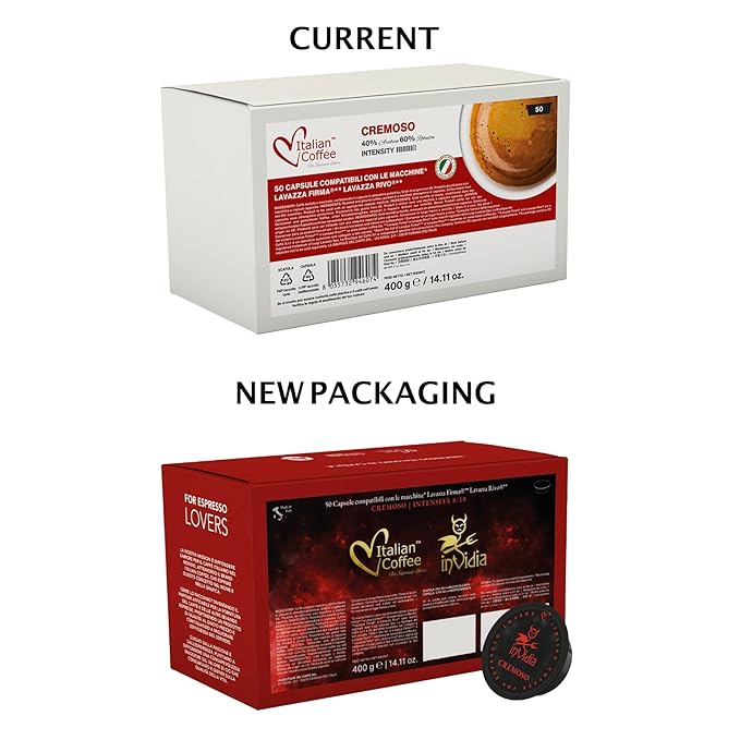ITALIAN COFFEE FOR ESPRESSO LOVERS Italian Coffee capsules compatible with RIVO machines (Arabica/Cremoso 100)