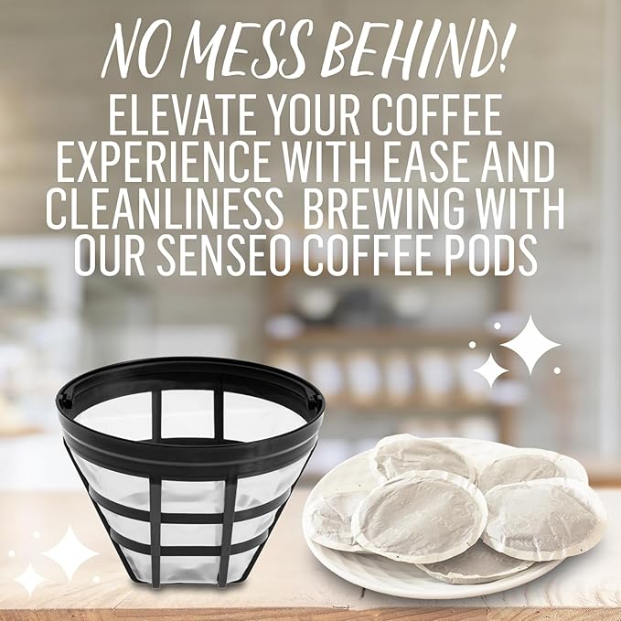 Senseo Classic Medium Roast Coffee Pods – 240 Count (5 Packs) – Smooth &amp Balanced Flavor with Rich Crema – Compatible with Senseo &amp PeleCom Machines – Single-Serve Coffee Pads for Fresh Aroma