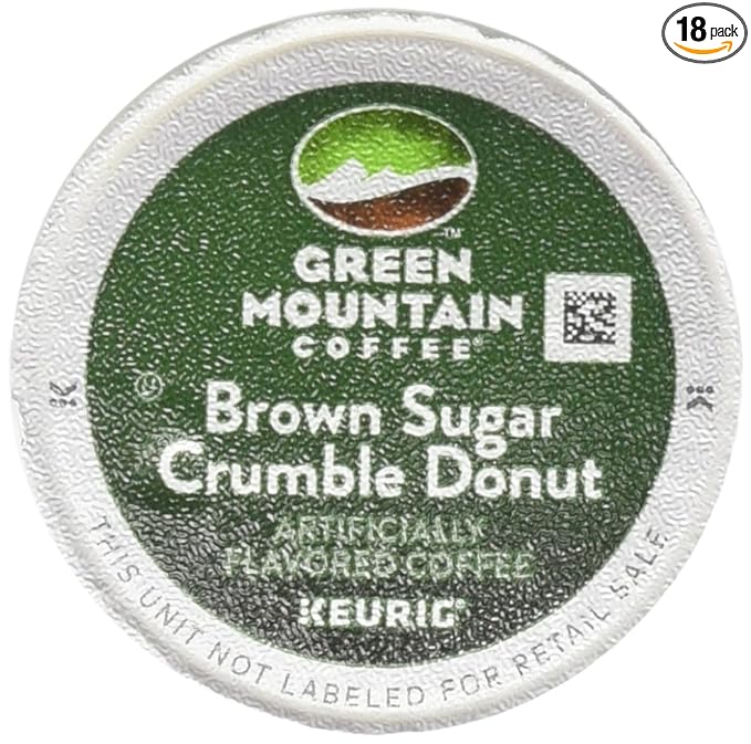 Green Mountain Coffee Brown Sugar Crumble Donut - 18 ct