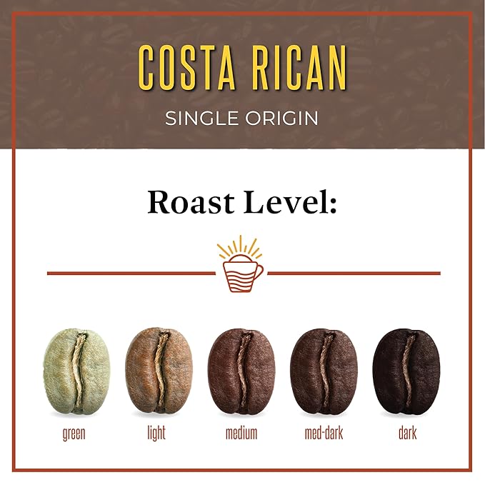 San Diego Coffee Costa Rican Medium Roast Ground Coffee 16-Ounce Bags (Pack of 2) Café molido tostado
