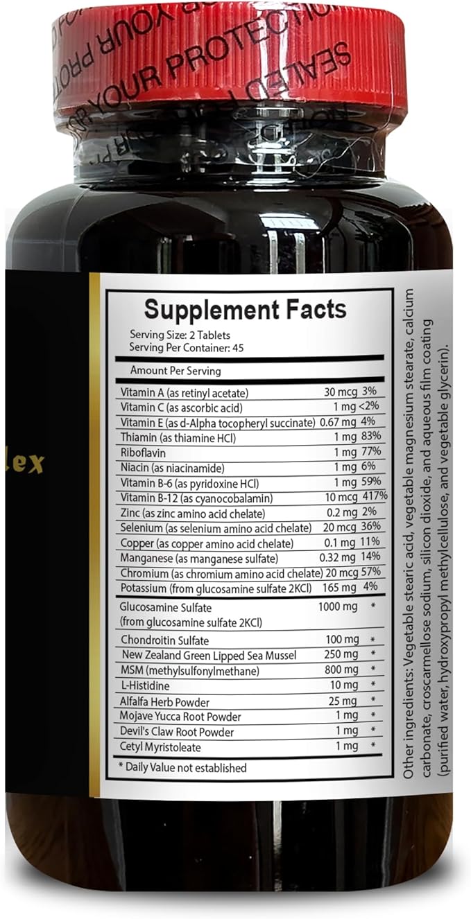 Joint Support Supplement - Collagen Supplement for Men &amp Women Flexibility Help Advanced Joint Support Cartilage Health - 1 Bottle 90 Tablets