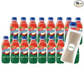 Snapple Apple All Natural Fruit Juice 16 fl oz Plastic Bottles 16 Pack + 15 Sugarcane Disposable Straws by KOOL8SHOP Infinite Deals