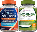 Doctor's Recipes Moringa 11000 mg Strength 90 Caps and Multi Collagen Peptides 90Caps