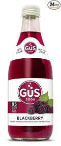 GuS Soda - Dry Blackberry - 12 oz (24 Glass Bottles)