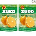 Zuko Orange Instant Powder Drink | Family Pack | No Sugar Needed | Vitamin C | 14.1 Ounce (Pack of 2)