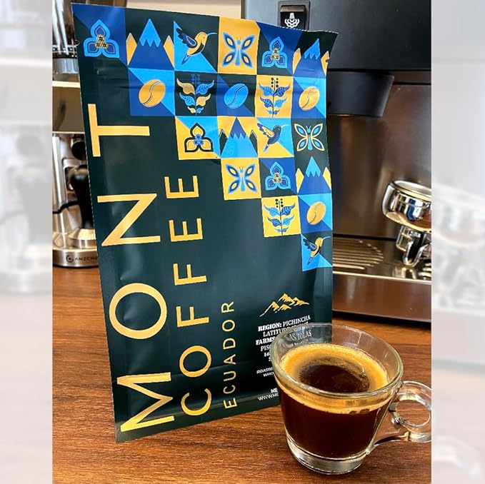 Mont Coffee Ecuador | Pichincha Region | 100% Arabica | Limited Deluxe Coffee | Medium Roast | Premium | Fresh Roast | Sourced Directly from Our Farms | Latitude 0.0'00
