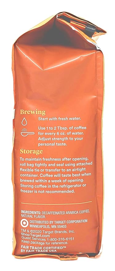 Good &amp Gather Decaffeinated Pumpkin Spice Ground Coffee - Pack of 3 Bags - 36 oz Total - 12 oz Per Bag - Limited Edition Good &amp Gather Coffee