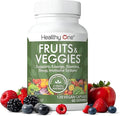 Fruits &amp Veggies Formula - 27 Premium Whole Foods - Organic Ingredients - Equals 3 Servings of Fruits &amp Vegetables - Improve Energy Focus &amp Immune Function - Fiber - Antioxidants - 120ct
