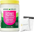 Collagen Peptides Powder 255g (9 Oz) - Hydrolyzed Protein(Type I &amp III) Keto Collagen Powder for Women &amp Men - Hair Skin and Joints by Spring Valley (Pack of 1) - Set By Basket Goods