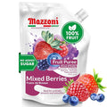 Mazzoni - Mixed Berry Juice Puree 100% Pure Forest Berries (Strawberry Blueberry Raspberry) Just Fruit No Sugar Added 2.2 lbs (35.2 oz) Real Fruit Mixer for Cocktails Drinks Smoothies Conveni