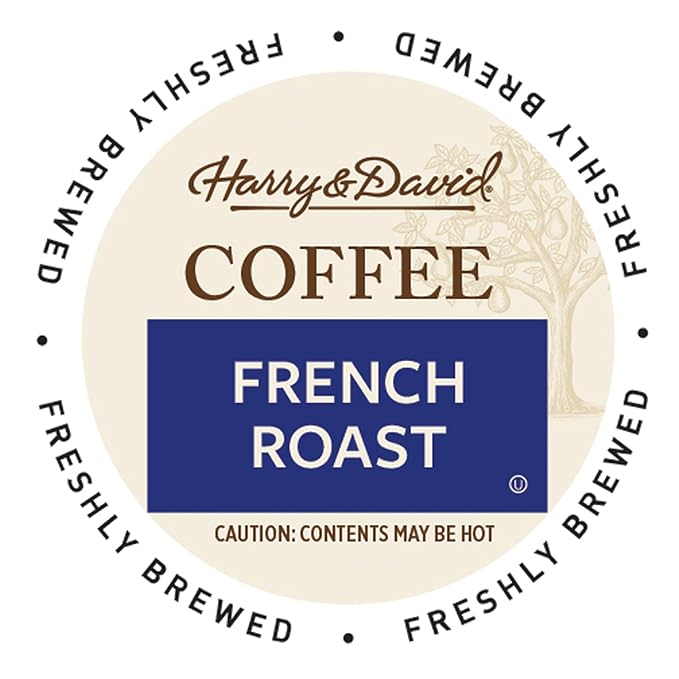 Harry &amp David Coffee in Single Serve Cups Compatible with Keurig K-Cup Brewers 72 Count (French Roast )