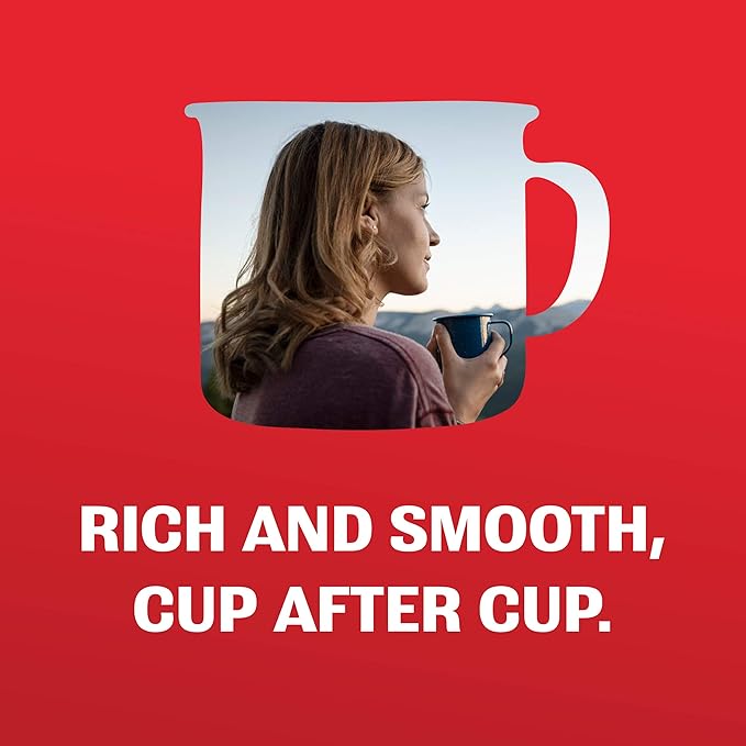 Hills Bros Single Serve Coffee PodsGourmet Medium Roast 12 Count-Keurig Compatible Roasted Arabica Coffee Smooth Balanced Coffee Subtle Chocolate Flavor