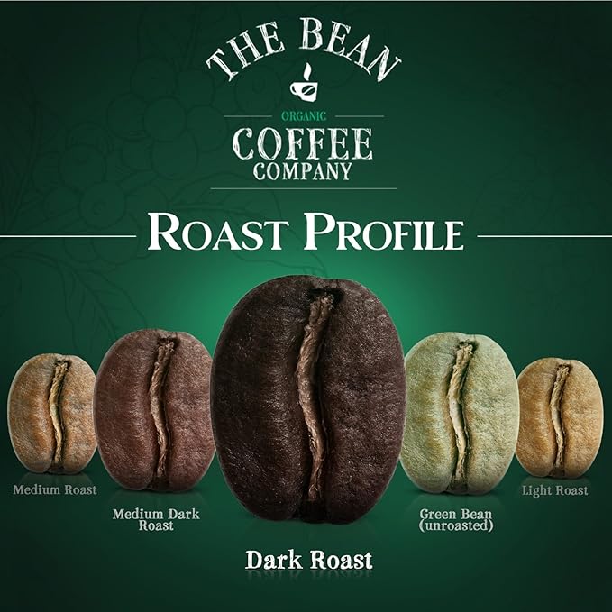 The Bean Organic Coffee Company Suzi's Power Bean Dark Roast Whole Bean Coffee 16-Ounce Bag