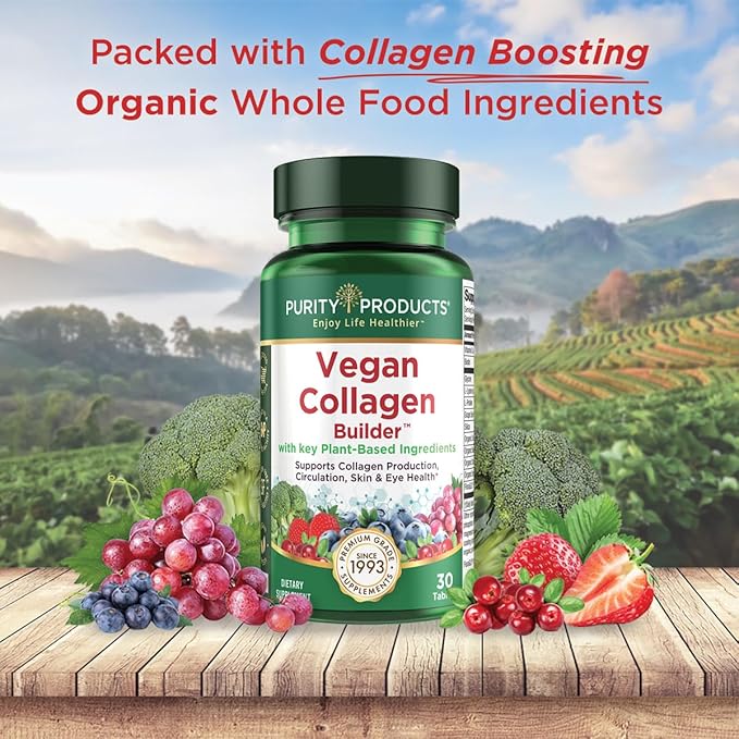 Purity Products Bundle - Vegan Omega 3-6-9 (180 ct)+ Vegan Collagen Builder Omega 3-6-9 (“5 in 1” Plant-Based Omega Essential Fatty Acid) - Vegan Collagen Builder (w/Key Plant-Based Ingredients)