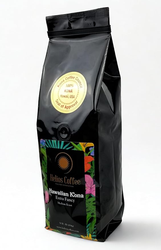 100% Hawaiian Kona Coffee Extra Fancy - Whole Bean - 1lb.