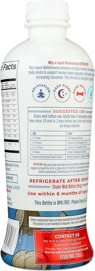 Mary Ruth's Liquid Nighttime Multimineral 30 FZ