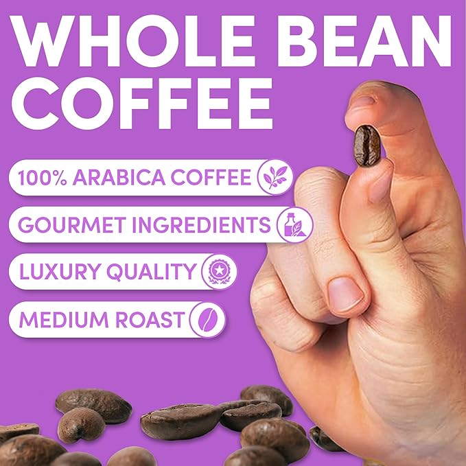 Sarasota Coffee Whole Bean Chocolate Raspberry | Medium Roast Gourmet Flavored Coffee Beans | Low Acid Mold Free Specialty Grade Bulk Coffee Beans | 5lb (80 oz)
