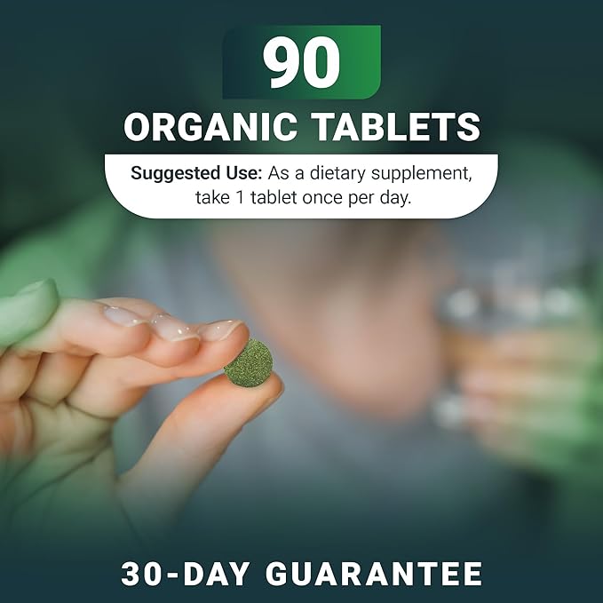 Dr. Berg's Greens Superfood Cruciferous Vegetable Tablets - Vegetable Supplements for Adults w/ 11 Phytonutrient Super Greens - Energy Immune System &amp Liver Veggie Tablets - 90 Tablet