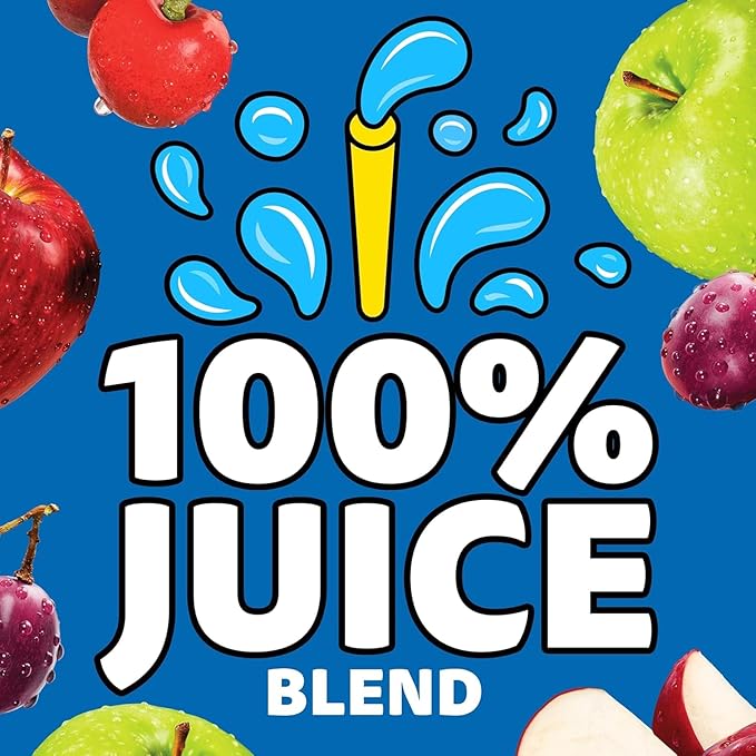 100% Fruit Punch Berry &amp Apple Juice Variety Pack Ready-to-Drink Juice (40 Pouches 4 Boxes of 10)