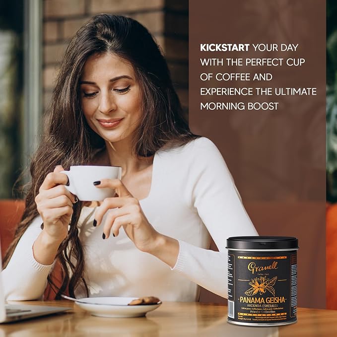 Panama Geisha Coffee Beans: Cafés Granell Hacienda Esmeralda Whole Bean Coffee Medium Roast Premium Low Acid Panama Coffee from Arabica Coffee Beans Gourmet Coffee Lover Gifts for Men &amp Women 3.