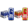 Gorilla Energy Original &amp Watermelon Melon Energy Drink 200mg Natural Caffeine Real Fruit Juice Squeezed &amp Concentrated No Added Sugar and No Artificial Colors 24 Cans