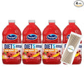 Ocean Spray Diet Cran Mango Juice Drink 64 fl oz Plastic Bottle 4 Pack + 15 Sugarcane Disposable Straws by KOOL8SHOP Infinite Deals